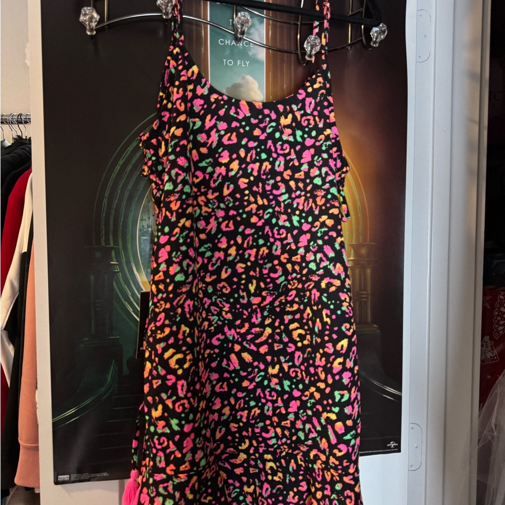 Colorful Leopard Print Dress